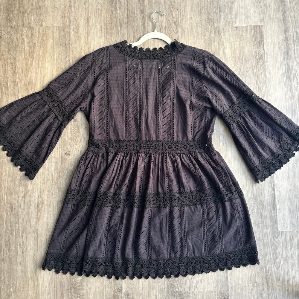 Melissa Odabash Victoria Broderie Anglaise Tiered Mini Dress Small - Picture 5 of 7